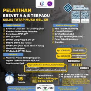 Read more about the article Pelatihan Brevet AB Terpadu Batam (Gel. Ke 12 Tatap Muka)
