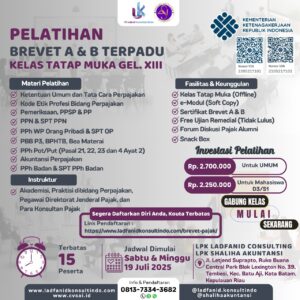 Read more about the article Pelatihan Brevet AB Terpadu Batam (Gel. Ke 13 Tatap Muka)